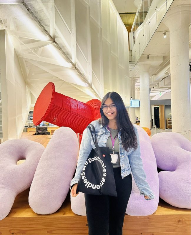 Khushi at Pinterest’s office in San Francisco