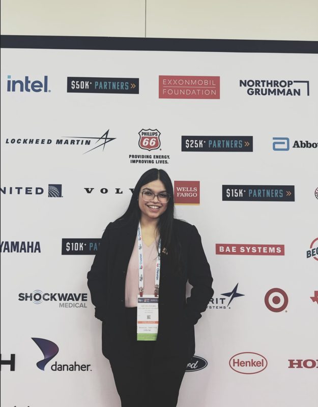 Khushi at the WE24 Annual Conference in Chicago